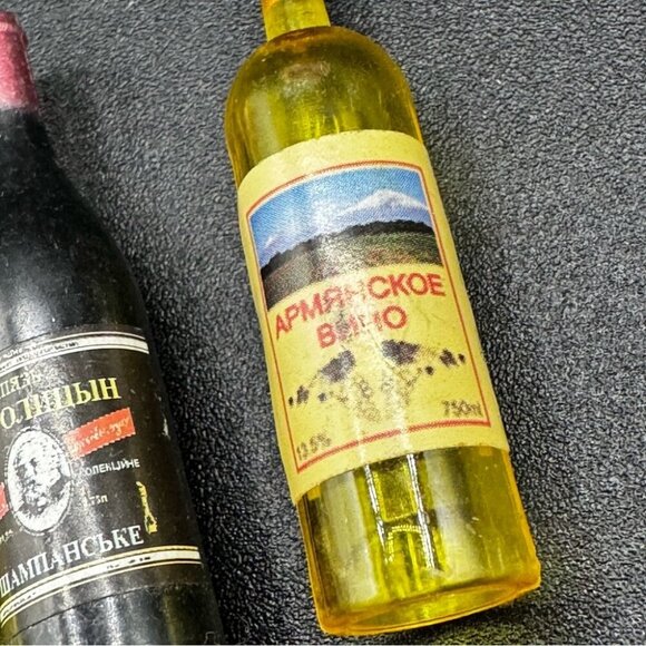 Miniature Dollhouse 3 Wine Bottle Decor - Picture 13 of 16